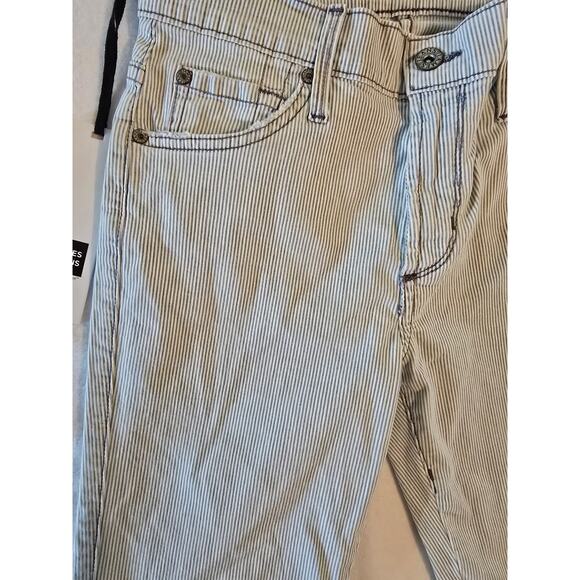 James Jeans Twiggy Ankle Blue White Striped - Size 29 - Picture 4 of 5